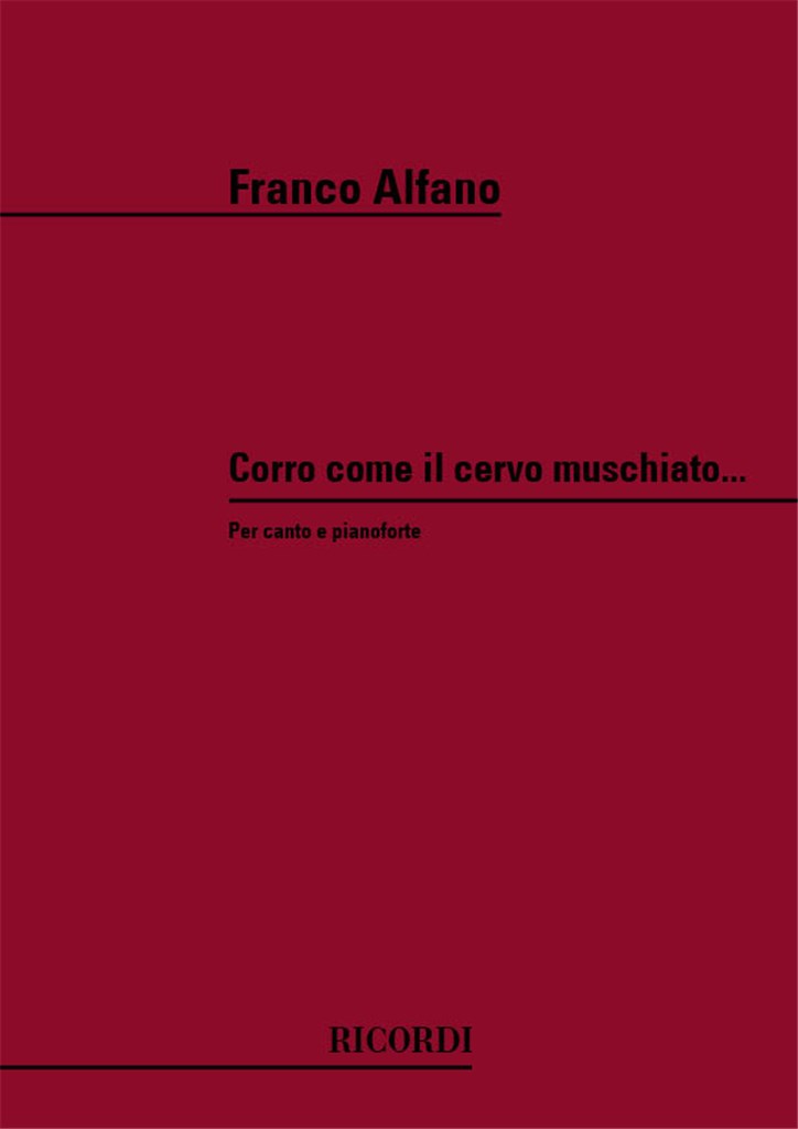 Corro Come Il Cervo Muschiato